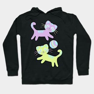 Kitten pattern Hoodie